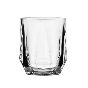 Tazza di vetro da whisky in vetro bianco premium