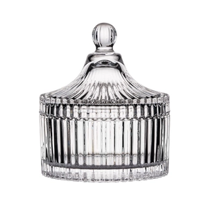 Récipient de stockage en cristal de luxe pour bougies parfumées