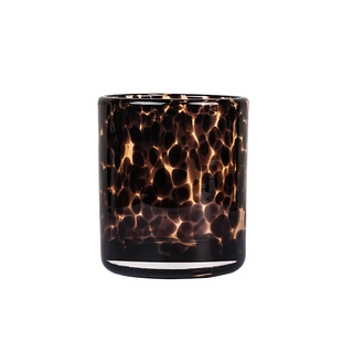 Animal Print 7oz Wotywny słoik na świecę Luksusowe szkło na sprzedaż hurtową