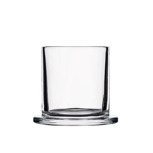 Pot à bougie en verre transparent de 5 oz avec pied