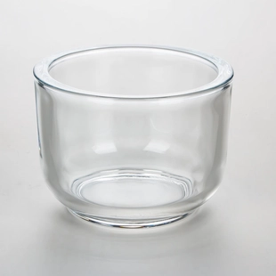 10OZ Heavy Thick Glass Candle Jar Round Bottom