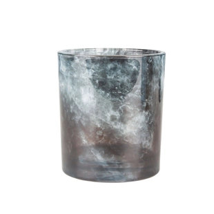 Bougeoir en verre New Tech avec impression par transfert thermique - Galaxy