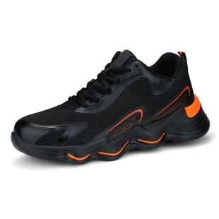 0263 antiderrapante resistente a óleo à prova de furos tênis de moda leve sapatos de segurança com biqueira de aço