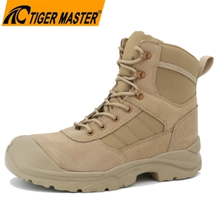 TM1007 Rutschfeste Stahlkappe, pannensicher, antistatisch, taktische Trekking-Wüsten-Sicherheitsstiefel