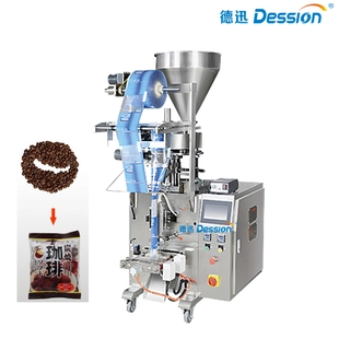 VERPACKUNGSMASCHINE FÜR KAFFEEPODIEN / BOHNEN / SÜßIGKEITEN / ZUCKER MIT RÜCKENVERSIEGELUNG