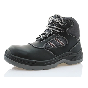 zapatos de seguridad industrial de cuero genuino del alto tobillo 0148