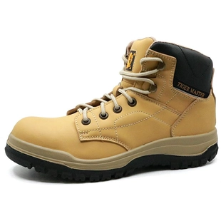 0166 سبليت nubuck جلد اصبع القدم واقية من الصلب أحذية السلامة الصناعية