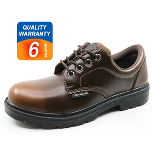 6004 Chaussures de sécurité de haute qualité à bout renforcé en cuir lisse