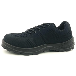 DTA040 preto óleo antiderrapante biqueira de aço à prova de furos sapatos de segurança esportivos baratos para trabalhar