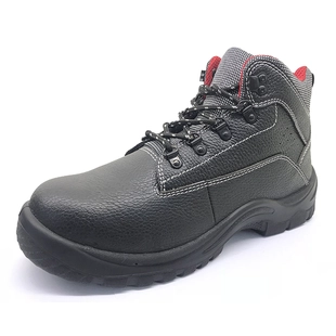 Zapatos de trabajo europeos de cuero con punta de acero CE ENS013