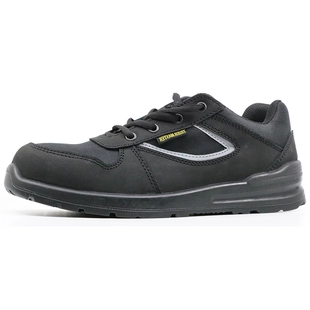 Bota de seguridad JK003 de cuero nobuck de seguridad anti estática con punta de acero