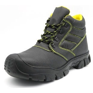 TM3005 Oil acid resistant anti slip rubber sole steel toe prevent puncture leather safety shoes