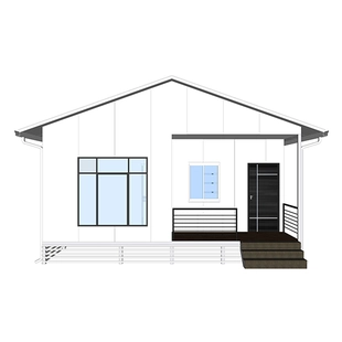 Heya-2B11-B รวมบ้านเคลื่อนที่และกระท่อมสำเร็จรูปแซนวิชที่ทนทานสำหรับขาย