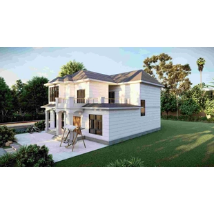 Lüks Işık Çelik Ev Çin Popüler Çelik Villa Modern Evler Kitleri Tam Planı - QB31