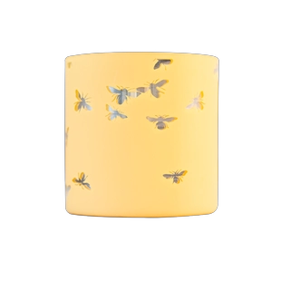 3 Wick Candle Holder Borosiliate Glass Laser Engraving Yellow