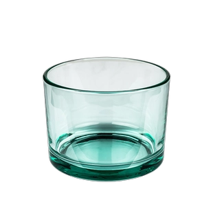 Kerzenhalter mit 3 Dochten, durchscheinend, grün, Glas, 14,5 oz