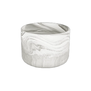 Empty Marble Finish Ceramic Candle Jar Wholesale