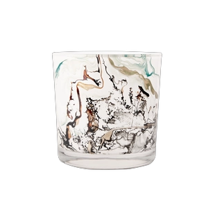 Pusty Swirl Akwarela Świeca Szklany Pojemnik 14oz