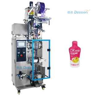 Çin'de üretilen küçük dikey enerji jeli paketleme makinesi, meyve içeceği