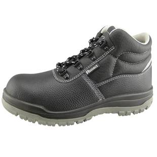 Zapatos de seguridad de inyección de PU de cuero repujado de búfalo para EE.UU.