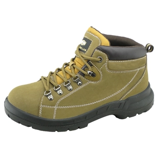 Miller marca de acero zapatos de seguridad de la PU nubuck de cuero de trabajo