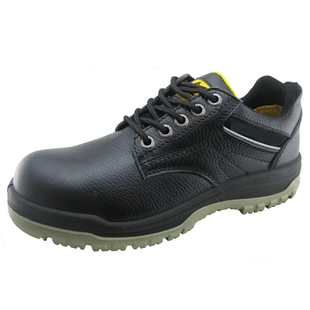 Nuevo estilo de corte bajo de cuero genuino suela de PU zapatos de seguridad de trabajo