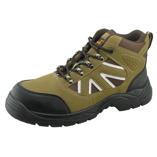 zapatos de seguridad industrial de cuero de la PU nubuck estilo único deporte de la PU