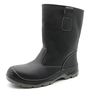 W1023 Anti-dérapant résistant à l'huile d'acier orteil anti-crevaison doublure en fourrure bottes de gréeur d'hiver