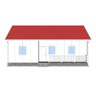Schnell gebautes, montagefertiges Fertighaus mit Sandwichplatten