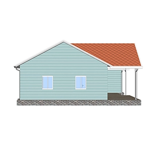 Heya-2Q09 2 Bed High Quality Personal House Use Pre-Fabricated House Light Prefabricated Plans Designs