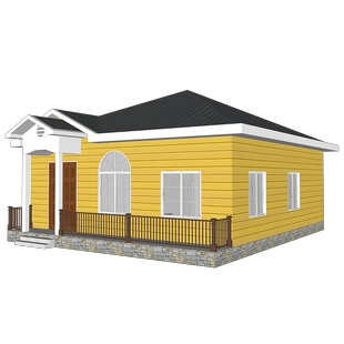 Luxury Villa - (QB05) 2019 New Price Steel Light Luxury Villa Design With Modular Kitchen