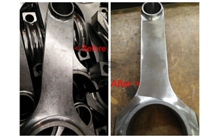 Connecting rods Shot Peening and Mirco-Polishing, Special A-level appearance