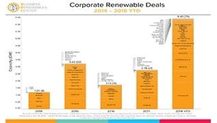 تعد شركات التكنولوجيا الأمريكية من الشركات الرئيسية التي تتبنى الطاقة المتجددة