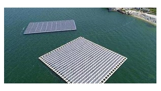 Construction of the 24MW public floating photovoltaic power station project in India