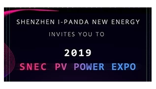 I-Panda invites you to participate in Shanghai SNEC International Photovoltaic Exhibition