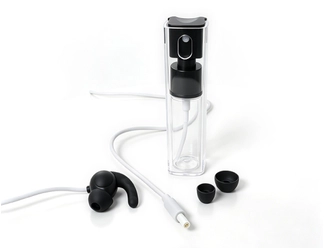 DC 2.35mm tVNS / taVNS Ear Clip Electrode Cable Kit with Spray Bottle
