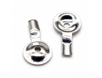 10mm Pure Silver Disc EEG Electrode with Lead Attachment Tab