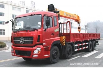 ประเทศจีน แบรนด์ใหม่ Dongfeng 16ton 8x4 รถบรรทุกบูมแบบแขนสไลด์รถบรรทุกติดเครนติดมีเครนมือสอง ผู้ผลิต