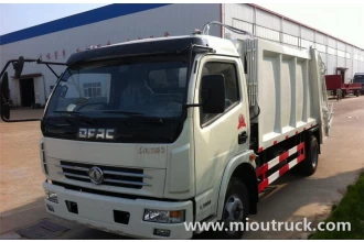 중국 할인 가격 공장 판매 동풍 × 2 압축 쓰레기 트럭 제조업체