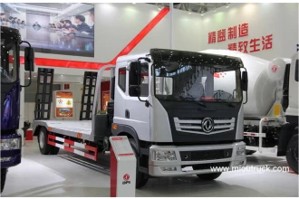 China DongFeng 190hp 4 × 2 kerusi katil rata rendah lori pengilang