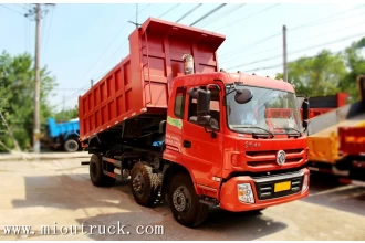 China Dongfeng 180hp 6*2 4.8m dump truck manufacturer