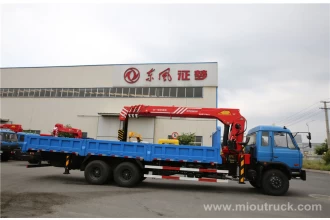 China Dongfeng 6x4 caminhão montado guindaste na China de boa qualidade para venda fabricante