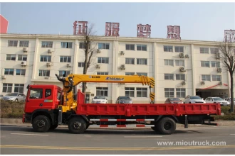 ประเทศจีน Dongfeng รถบรรทุก 6x2 ติดเครนรถบรรทุก 12tons กับผู้ผลิตจีนเครน ผู้ผลิต