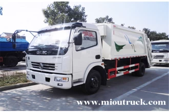 China Dongfeng Duolika 4x2 5 CBM Garbage Truck pengilang