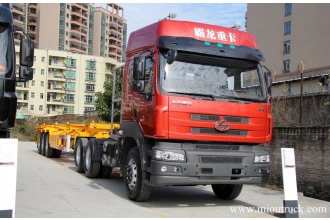 ประเทศจีน Dongfeng Chenglong M5 6 * 4 375HP 10 ล้อรถบรรทุกรถแทรกเตอร์ ผู้ผลิต