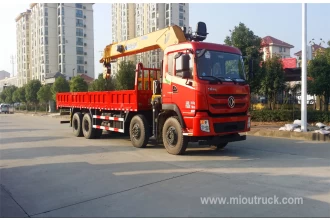 China Dongfeng commercial crane truck 8x4 truck with XCMG crane 16 ton manufacturer