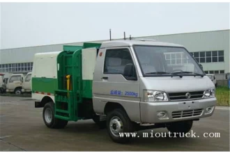 China Dongfeng electric 4X2 self load garbage truck manufacturer