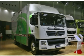 중국 Dongfeng pure electric 165 hp 4X2 6.7M van truck 제조업체