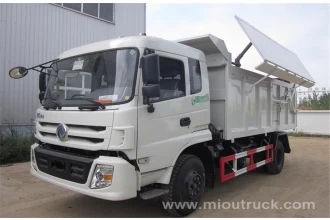 China Dongfeng kecil memuatkan diri 4 x 2 dump truk lori sampah China pembekal pengilang