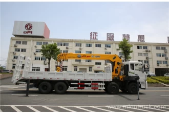 China Caminhão de Dongfeng tianland 8 X 4 guindaste reta com escada montado guindaste na China fabricante